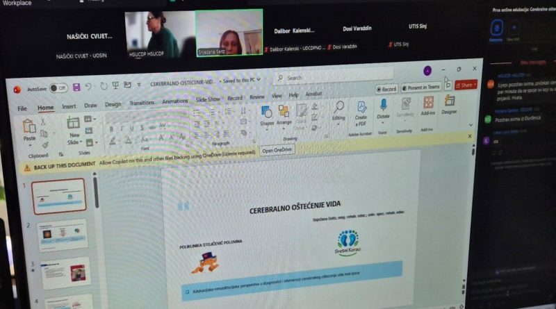 Naslovna slika ONLINE EDUKACIJA HSUCDP – a „CEREBRALNO OŠTEĆENJE VIDA“